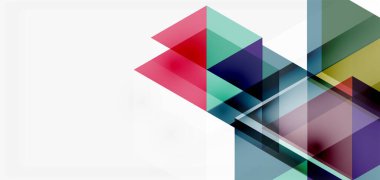 Geometrik soyut arkaplan, mozaik üçgen ve altıgen şekiller. İş veya teknoloji sunumu, İnternet posteri veya web broşürü kapağı, duvar kağıdı için modaya uygun soyut düzen şablonu