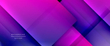 Kare şekiller bileşimi, akışkan geometrik soyut arkaplan. 3B gölge efektleri, modern tasarım şablonu