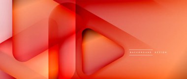 Üçgen geometrik soyut arkaplanı şekillendirir. Üç boyutlu gölge efektleri ve sıvı eğimleri. Metin mesajınız için modern üstüste bindirme formları duvar kağıdı