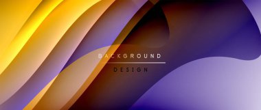 Gölge çizgileri ve parlayan ışık efekti ile akışkan gradyan dalgalar, kapak için modern akış hareketi soyut arkaplan, pankartlar, poster, afiş veya el ilanı