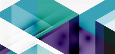 Geometrik soyut arkaplan, mozaik üçgen ve altıgen şekiller. İş veya teknoloji sunumu, İnternet posteri veya web broşürü kapağı, duvar kağıdı için modaya uygun soyut düzen şablonu