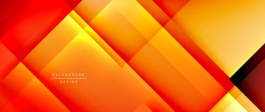 Kare şekiller bileşimi, akışkan geometrik soyut arkaplan. 3B gölge efektleri, modern tasarım şablonu