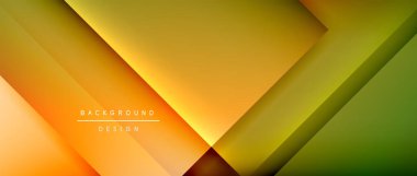 Kare şekiller bileşimi, akışkan geometrik soyut arkaplan. 3B gölge efektleri, modern tasarım şablonu