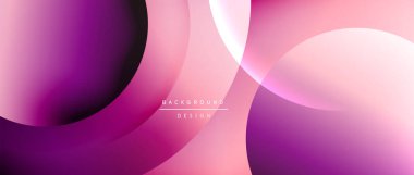 Sıvı gradyanlarla modern geometrik arkaplanı çember içine al