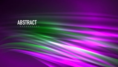 Akışkan dalga çizgileri arka plan. İş veya teknoloji sunumu, İnternet posteri veya web broşürü kapağı, duvar kağıdı için modaya uygun soyut düzen şablonu