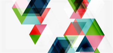 Geometrik soyut arkaplan, mozaik üçgen ve altıgen şekiller. İş veya teknoloji sunumu, İnternet posteri veya web broşürü kapağı, duvar kağıdı için modaya uygun soyut düzen şablonu