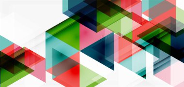 Geometrik soyut arkaplan, mozaik üçgen ve altıgen şekiller. İş veya teknoloji sunumu, İnternet posteri veya web broşürü kapağı, duvar kağıdı için modaya uygun soyut düzen şablonu