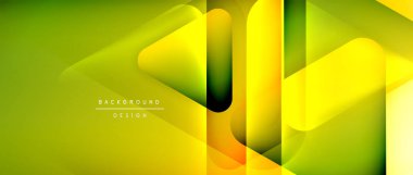 Üçgen geometrik soyut arkaplanı şekillendirir. Üç boyutlu gölge efektleri ve sıvı eğimleri. Metin mesajınız için modern üstüste bindirme formları duvar kağıdı