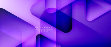 Üçgen geometrik soyut arkaplanı şekillendirir. Üç boyutlu gölge efektleri ve sıvı eğimleri. Metin mesajınız için modern üstüste bindirme formları duvar kağıdı