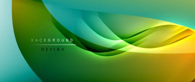 Gölge çizgileri ve parlayan ışık efekti ile akışkan gradyan dalgalar, kapak için modern akış hareketi soyut arkaplan, pankartlar, poster, afiş veya el ilanı