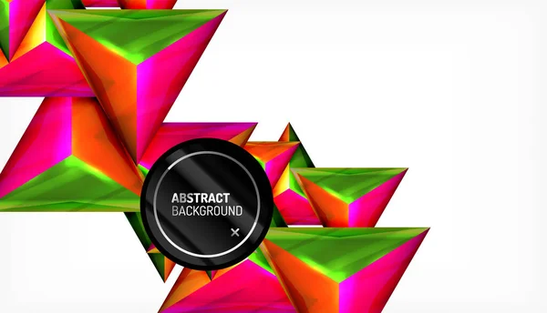 Fondo abstracto de vector geométrico triangular — Vector de stock