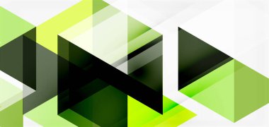 Geometrik soyut arkaplan, mozaik üçgen ve altıgen şekiller. İş veya teknoloji sunumu, İnternet posteri veya web broşürü kapağı, duvar kağıdı için modaya uygun soyut düzen şablonu