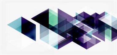 Geometrik soyut arkaplan, mozaik üçgen ve altıgen şekiller. İş veya teknoloji sunumu, İnternet posteri veya web broşürü kapağı, duvar kağıdı için modaya uygun soyut düzen şablonu