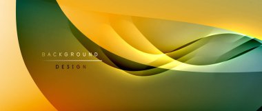 Gölge çizgileri ve parlayan ışık efekti ile akışkan gradyan dalgalar, kapak için modern akış hareketi soyut arkaplan, pankartlar, poster, afiş veya el ilanı