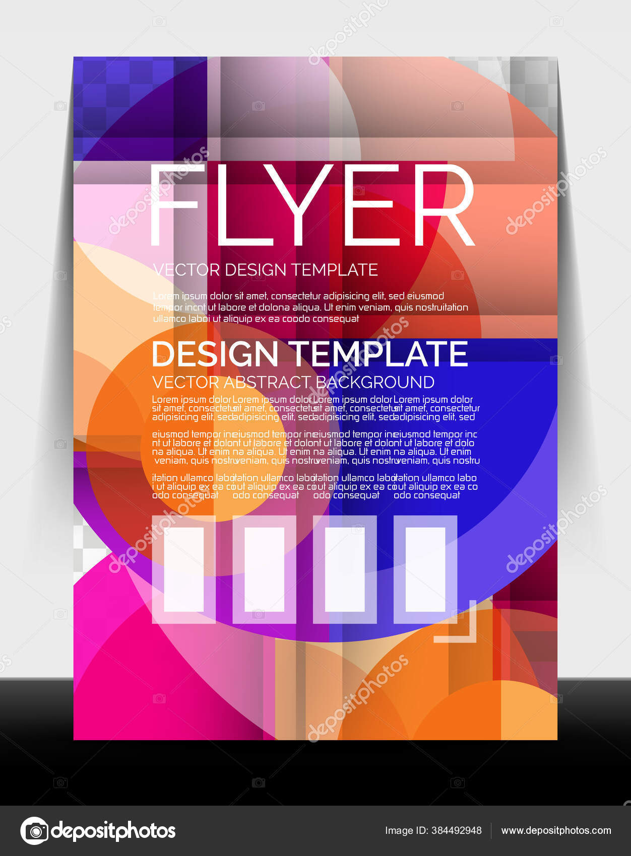Flyer Annual Report Circle Design Vector Background Print Template Stock Vector C Akomov