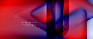 Üçgen geometrik soyut arkaplanı şekillendirir. Üç boyutlu gölge efektleri ve sıvı eğimleri. Metin mesajınız için modern üstüste bindirme formları duvar kağıdı