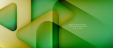 Üçgen geometrik soyut arkaplanı şekillendirir. Üç boyutlu gölge efektleri ve sıvı eğimleri. Metin mesajınız için modern üstüste bindirme formları duvar kağıdı