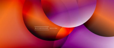 Sıvı gradyanlarla modern geometrik arkaplanı çember içine al