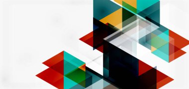 Geometrik soyut arkaplan, mozaik üçgen ve altıgen şekiller. İş veya teknoloji sunumu, İnternet posteri veya web broşürü kapağı, duvar kağıdı için modaya uygun soyut düzen şablonu