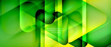 Üçgen geometrik soyut arkaplanı şekillendirir. Üç boyutlu gölge efektleri ve sıvı eğimleri. Metin mesajınız için modern üstüste bindirme formları duvar kağıdı