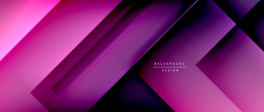 Kare şekiller bileşimi, akışkan geometrik soyut arkaplan. 3B gölge efektleri, modern tasarım şablonu