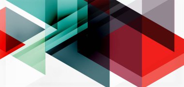 Geometrik soyut arkaplan, mozaik üçgen ve altıgen şekiller. İş veya teknoloji sunumu, İnternet posteri veya web broşürü kapağı, duvar kağıdı için modaya uygun soyut düzen şablonu