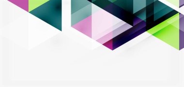 Geometrik soyut arkaplan, mozaik üçgen ve altıgen şekiller. İş veya teknoloji sunumu, İnternet posteri veya web broşürü kapağı, duvar kağıdı için modaya uygun soyut düzen şablonu