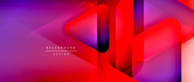 Üçgen geometrik soyut arkaplanı şekillendirir. Üç boyutlu gölge efektleri ve sıvı eğimleri. Metin mesajınız için modern üstüste bindirme formları duvar kağıdı