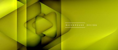 Üçgen geometrik soyut arkaplanı şekillendirir. Üç boyutlu gölge efektleri ve sıvı eğimleri. Metin mesajınız için modern üstüste bindirme formları duvar kağıdı