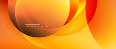 Sıvı gradyanlarla modern geometrik arkaplanı çember içine al