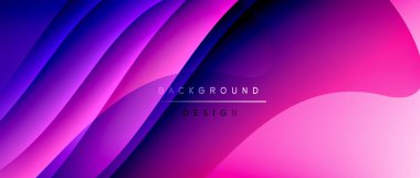 Gölge çizgileri ve parlayan ışık efekti ile akışkan gradyan dalgalar, kapak için modern akış hareketi soyut arkaplan, pankartlar, poster, afiş veya el ilanı