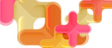 Parlak renkli plastik stil çapraz kompozisyonu, x şekli tasarımı, tekno geometrik modern soyut arkaplan. Moda soyut yerleşim şablonu