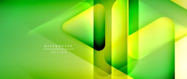 Üçgen geometrik soyut arkaplanı şekillendirir. Üç boyutlu gölge efektleri ve sıvı eğimleri. Metin mesajınız için modern üstüste bindirme formları duvar kağıdı