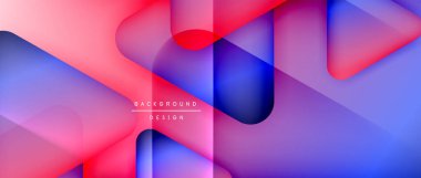 Üçgen geometrik soyut arkaplanı şekillendirir. Üç boyutlu gölge efektleri ve sıvı eğimleri. Metin mesajınız için modern üstüste bindirme formları duvar kağıdı