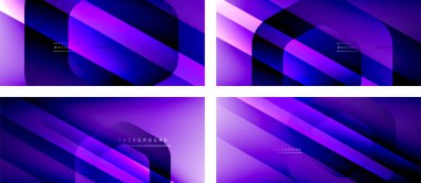 Altıgen geometrik şekiller ve 3D gölgesi ve düz çizgileri olan akışkan gradyanlar, asgari soyut arkaplan