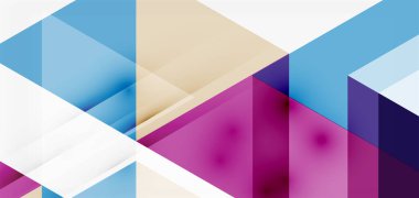 Geometrik soyut arkaplan, mozaik üçgen ve altıgen şekiller. İş veya teknoloji sunumu, İnternet posteri veya web broşürü kapağı, duvar kağıdı için modaya uygun soyut düzen şablonu
