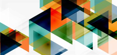 Geometrik soyut arkaplan, mozaik üçgen ve altıgen şekiller. İş veya teknoloji sunumu, İnternet posteri veya web broşürü kapağı, duvar kağıdı için modaya uygun soyut düzen şablonu