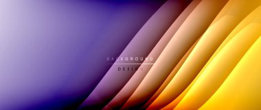 Gölge çizgileri ve parlayan ışık efekti ile akışkan gradyan dalgalar, kapak için modern akış hareketi soyut arkaplan, pankartlar, poster, afiş veya el ilanı