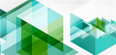 Geometrik soyut arkaplan, mozaik üçgen ve altıgen şekiller. İş veya teknoloji sunumu, İnternet posteri veya web broşürü kapağı, duvar kağıdı için modaya uygun soyut düzen şablonu