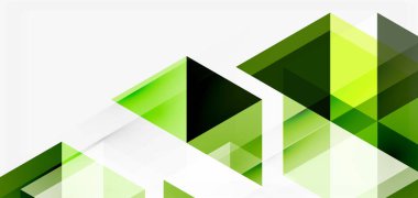 Geometrik soyut arkaplan, mozaik üçgen ve altıgen şekiller. İş veya teknoloji sunumu, İnternet posteri veya web broşürü kapağı, duvar kağıdı için modaya uygun soyut düzen şablonu