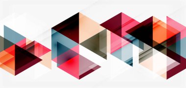 Geometrik soyut arkaplan, mozaik üçgen ve altıgen şekiller. İş veya teknoloji sunumu, İnternet posteri veya web broşürü kapağı, duvar kağıdı için modaya uygun soyut düzen şablonu