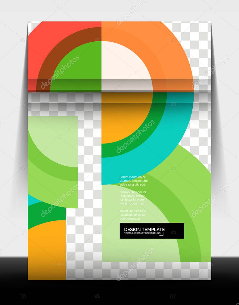 Circle Design Flyer Print Template Annual Report Design Premium Vector In Adobe Illustrator Ai Ai Format Encapsulated Postscript Eps Eps Format
