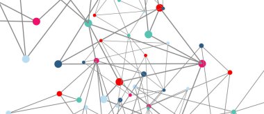 Hat noktaları bağlantıları, üçgen teknoloji tasarımı. Soyut geometrik arkaplan