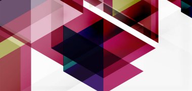 Geometrik soyut arkaplan, mozaik üçgen ve altıgen şekiller. İş veya teknoloji sunumu, İnternet posteri veya web broşürü kapağı, duvar kağıdı için modaya uygun soyut düzen şablonu