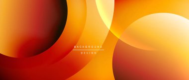 Sıvı gradyanlarla modern geometrik arkaplanı çember içine al