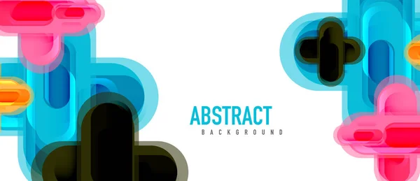 現代のベクトルガラスクロス形状カバー、プラカード、ポスター、バナーやチラシの抽象技術の背景 — ストックベクタ