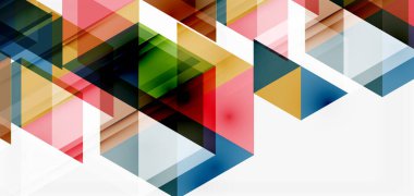 Geometrik soyut arkaplan, mozaik üçgen ve altıgen şekiller. İş veya teknoloji sunumu, İnternet posteri veya web broşürü kapağı, duvar kağıdı için modaya uygun soyut düzen şablonu