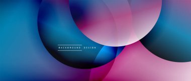 Sıvı gradyanlarla modern geometrik arkaplanı çember içine al