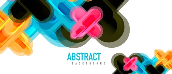 Moderne vector glas cross shape abstracte technologie achtergrond voor cover, plakkaat, poster, banner of flyer — Stockvector