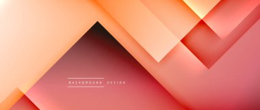 Kare şekiller bileşimi, akışkan geometrik soyut arkaplan. 3B gölge efektleri, modern tasarım şablonu